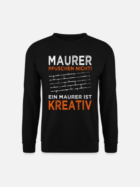 Maurer - Handwerker - Baustelle - Heimwerker - Unisex Pullover - Schwarz