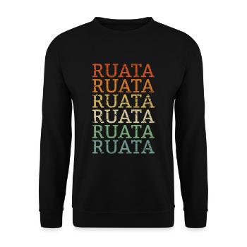 Retro Rutenfest Ravensburg Ravensburger - Unisex Sweatshirt - black - Front - Alina (178cm) & Michal (187cm)