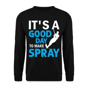 Ski nautique - C’est une bonne journée pour faire du spray - Sweat-shirt Unisexe - noir - Devant - Alina (178cm) & Michal (187cm)