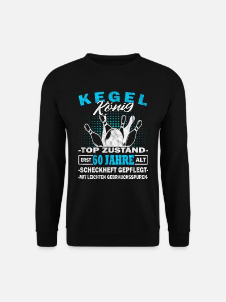 Kegelkönig - Pudelkönig - Kegeln - Kegelverein - Unisex Pullover - Schwarz