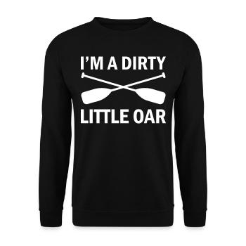 Rowing - At A Dirty Little Oar - Paddling Rowboat - Unisex Sweatshirt - black - Front - Alina (178cm) & Michal (187cm)