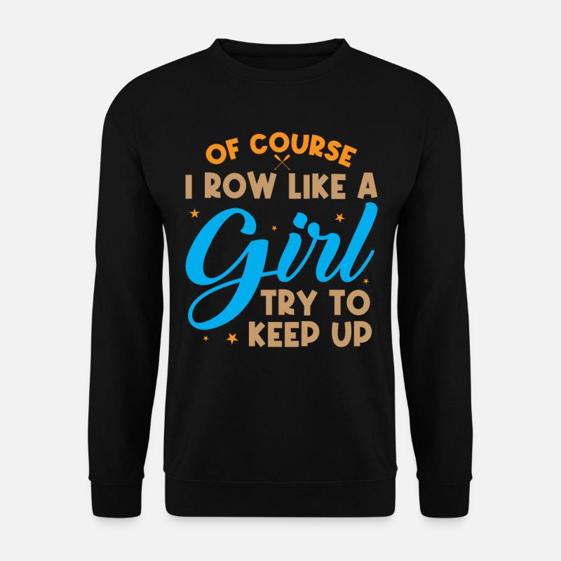 Coxswain Rowing Design For Girls Women Crew Rowing - Unisex Pullover - Schwarz