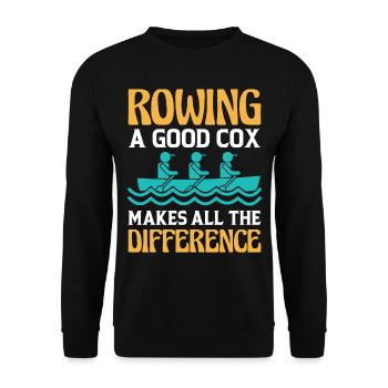 Ramer un bon cox fait toute la différence - Sweat-shirt Unisexe - noir - Devant - Alina (178cm) & Michal (187cm)