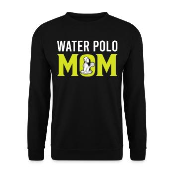 Watersport - Water Polo Mom - Unisex Pullover - Schwarz - Vorne - Alina (178cm) & Michal (187cm)