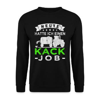 Gülle Landwirt - Traktoren - Bauernhof - Unisex Pullover - Schwarz - Vorne - Alina (178cm) & Michal (187cm)