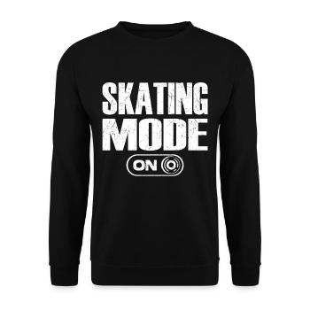Skateboarder Filles Garçons Idée cadeau Mode patinage Activé - Sweat-shirt Unisexe - noir - Devant - Alina (178cm) & Michal (187cm)