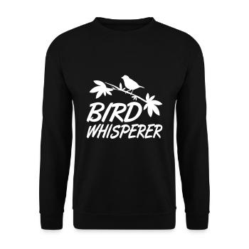 Bird Whisperer - Birdwatching - Birding Gifts - Unisex Sweatshirt - black - Front - Alina (178cm) & Michal (187cm)