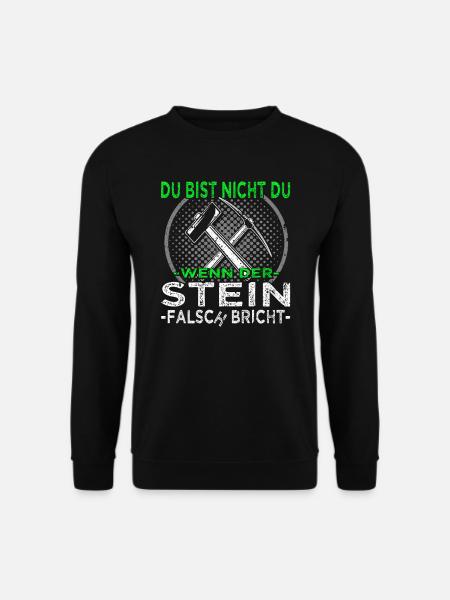 Steinmetz - Steinbearbeitung - Bildhauer - Unisex Pullover - Schwarz