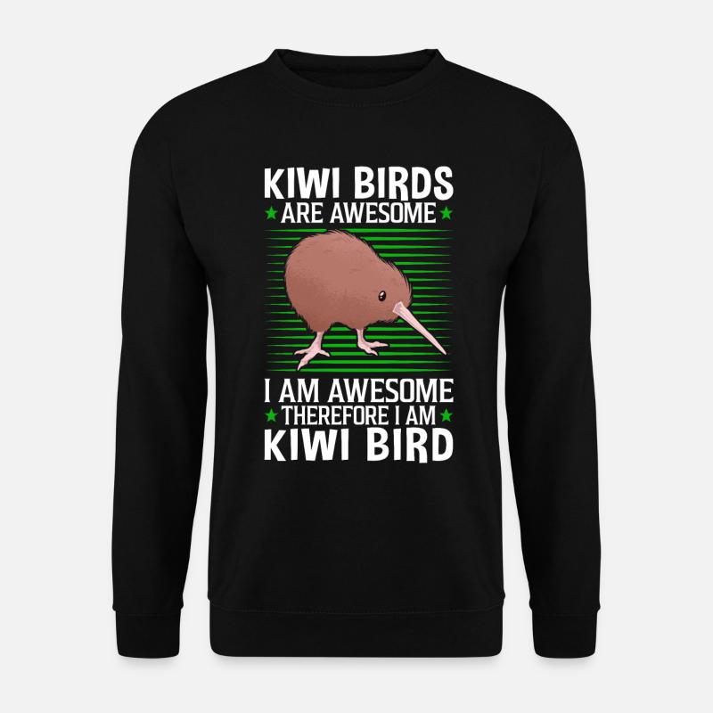 Kiwi Vogel ist fantastisch Neuseeland Vogel - Unisex Pullover - Schwarz