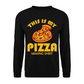 Pizza Making This Is My Pizza Making - Unisex Sweatshirt - black - Front - Alina (178cm) & Michal (187cm)