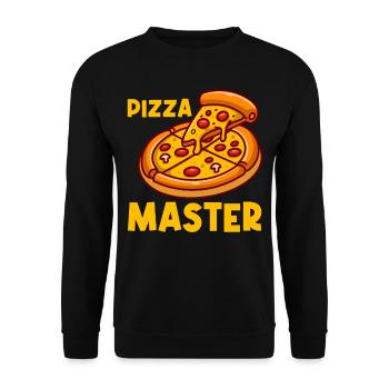 Pizza Making Italian Fast Food Grillers de cuisine - Sweat-shirt Unisexe - noir - Devant - Alina (178cm) & Michal (187cm)