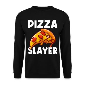 Pizza Making Italian Fast Food Pizza Slayer - Sweat-shirt Unisexe - noir - Devant - Alina (178cm) & Michal (187cm)