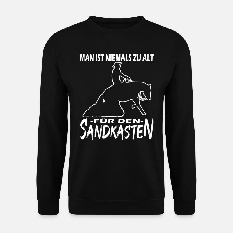 Westernreiten - Westernpferd - Reining - Unisex Pullover - Schwarz
