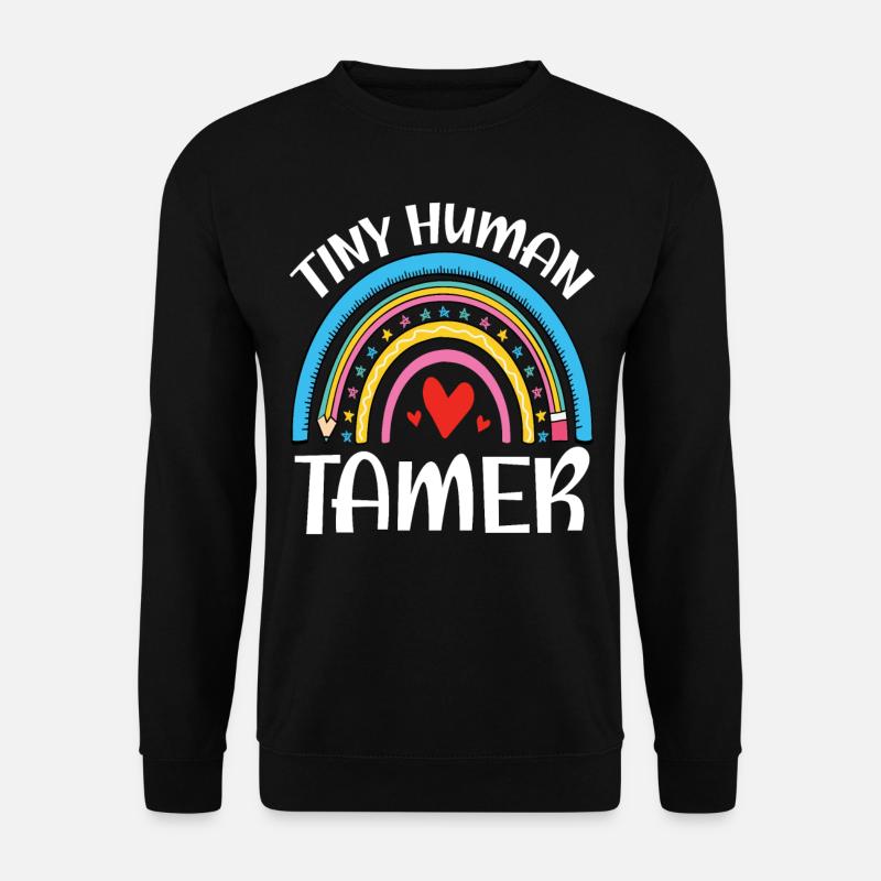 Teacher Tiny Human Tamer - Unisex Pullover - Schwarz