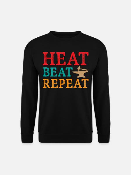 Blacksmith Heat Beat Répéter - Sweat-shirt Unisexe - noir