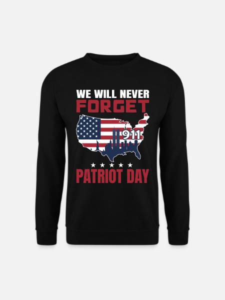 Patriot Day 9 11 Twin Towers - Unisex Pullover - Schwarz