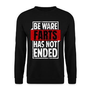 Funny Fart Saying Irony Sarcasm - Unisex Sweatshirt - black - Front - Alina (178cm) & Michal (187cm)