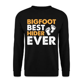 Bigfoot Meilleur hider de tous les temps - Sasquatch - Sweat-shirt Unisexe - noir - Devant - Alina (178cm) & Michal (187cm)