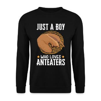 Garçon de fourmiliers aime l’Amérique du Sud - Sweat-shirt Unisexe - noir - Devant - Alina (178cm) & Michal (187cm)