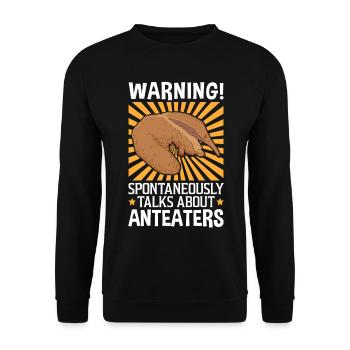 Parlez de fourmiliers d’Amérique du Sud - Sweat-shirt Unisexe - noir - Devant - Alina (178cm) & Michal (187cm)