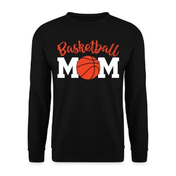 Basketball - Basketball Mom - Unisex Sweatshirt - black - Front - Alina (178cm) & Michal (187cm)