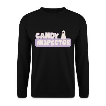 Candy Inspector Lustige Halloween -Party - Unisex Pullover - Schwarz - Vorne - Alina (178cm) & Michal (187cm)