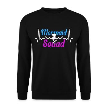 Escouade des sirènes Meerjungfrau - Sweat-shirt Unisexe - noir - Devant - Alina (178cm) & Michal (187cm)