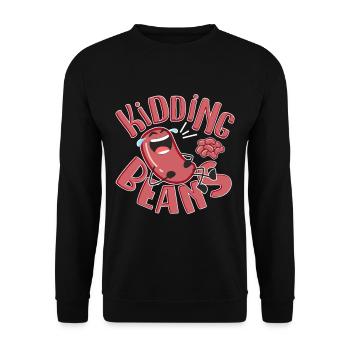 Funny Kidding Beans - Cool Bean-gigt-idea - Sweat-shirt Unisexe - noir - Devant - Alina (178cm) & Michal (187cm)