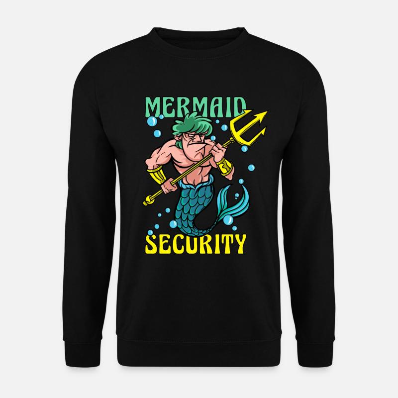 Mermaid Security Meerjungfrau - Unisex Pullover - Schwarz