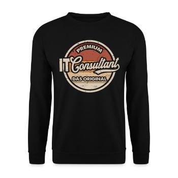IT Consultant Original - Unisex Pullover - Schwarz - Vorne - Alina (178cm) & Michal (187cm)