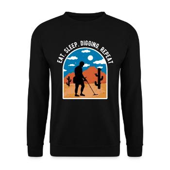 Détecteur de métaux Treasure Hunter Sonde Walker - Sweat-shirt Unisexe - noir - Devant - Alina (178cm) & Michal (187cm)
