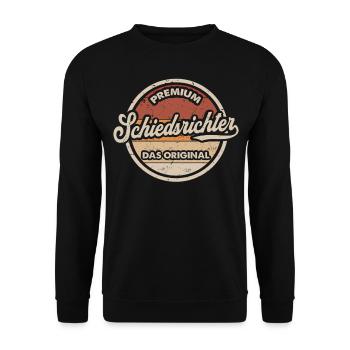 Schiedsrichter Original Lustig Schiedsrichter - Unisex Pullover - Schwarz - Vorne - Alina (178cm) & Michal (187cm)
