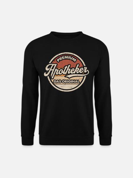 Apotheker Vintage Apotheke Lustiges Apothekerin - Unisex Pullover - Schwarz