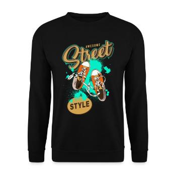 Sneakers Sneaker Love Sneaker Saying - Unisex Sweatshirt - black - Front - Alina (178cm) & Michal (187cm)