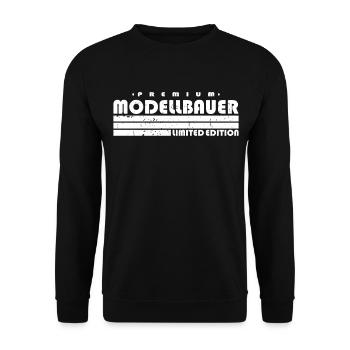 Modellbauer Limited Edition Lustiges Modellbau - Unisex Pullover - Schwarz - Vorne - Alina (178cm) & Michal (187cm)