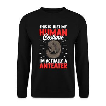 Fourmilier seulement un fourmilier nain costumé - Sweat-shirt Unisexe - noir - Devant - Alina (178cm) & Michal (187cm)