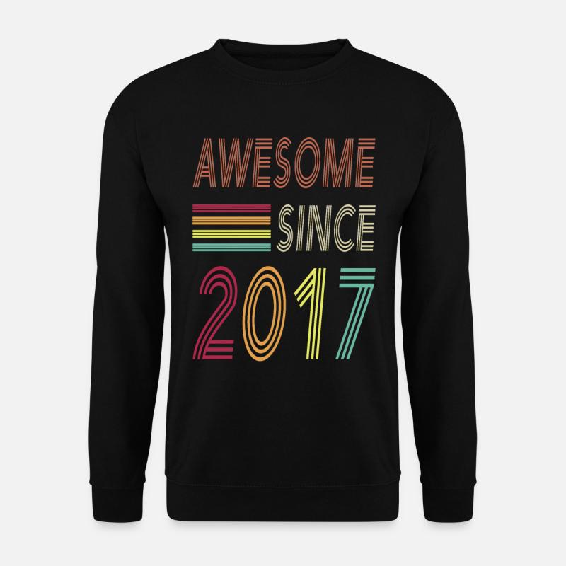 Awesome since 2017 - Unisex Pullover - Schwarz
