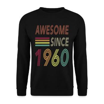 Génial depuis 1960 - Sweat-shirt Unisexe - noir - Devant - Alina (178cm) & Michal (187cm)