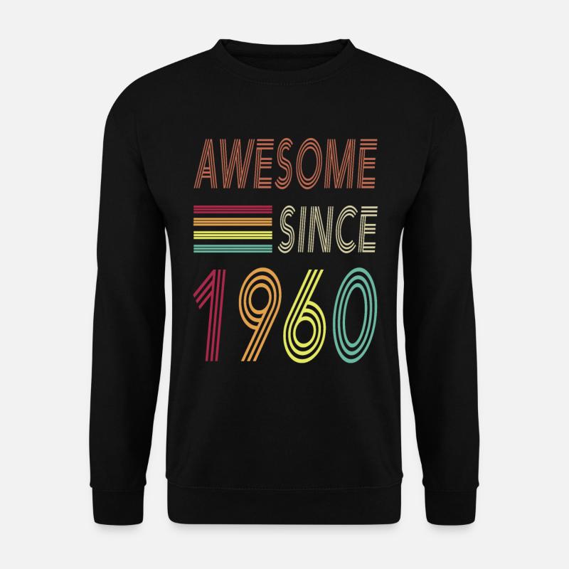 Awesome since 1960 - Unisex Sweatshirt - black
