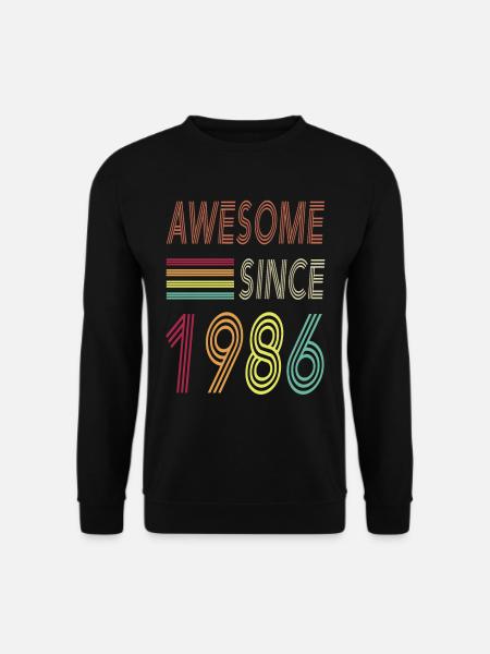 Awesome since 1986 - Unisex Pullover - Schwarz