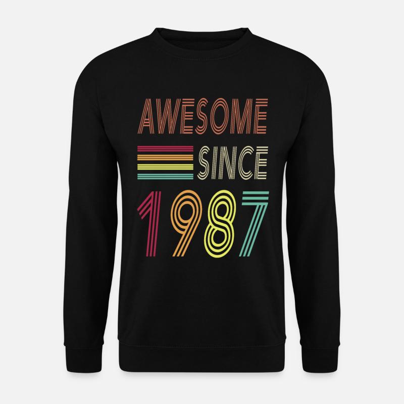 Awesome since 1987 - Unisex Sweatshirt - black