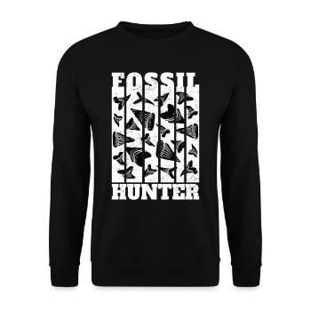 Paléontologie Paléontologue Chasseur de Fossiles - Sweat-shirt Unisexe - noir - Devant - Alina (178cm) & Michal (187cm)