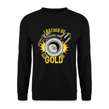 Gold prospectors Gold prospectors Gold diggers - Unisex Sweatshirt - black - Front - Alina (178cm) & Michal (187cm)