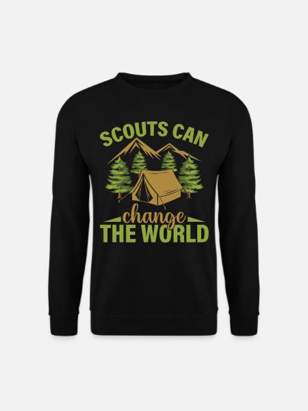 Scouts Can Change The World - Hiking Scouting - Unisex Pullover - Schwarz