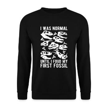 Paléontologie Paléontologue - Sweat-shirt Unisexe - noir - Devant - Alina (178cm) & Michal (187cm)