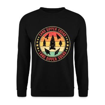 Arrowhead Hunter Sand Dipper Squad - Unisex Sweatshirt - black - Front - Alina (178cm) & Michal (187cm)