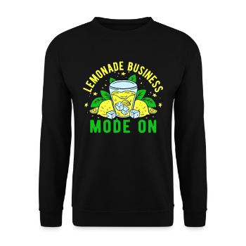 Lemonade Lemonade Stand Lemonade Seller - Unisex Sweatshirt - black - Front - Alina (178cm) & Michal (187cm)