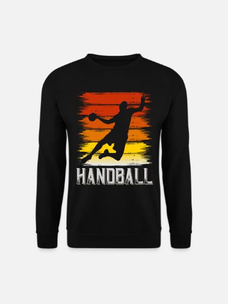 Handball Handballspieler Handballer Vintage Retro - Unisex Pullover - Schwarz