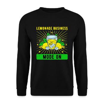 Lemonade Seller Lemonade Lemonade Stand - Unisex Sweatshirt - black - Front - Alina (178cm) & Michal (187cm)