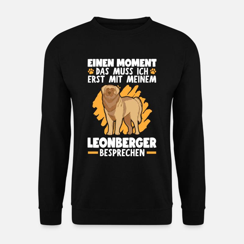 Das muss ich mit meinem Leonberger besprechen - Unisex Pullover - Schwarz